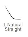 Καμπύλη L Natural Straight για extensions βλεφαρίδων με έντονη βάση και ίσιο τελείωμα