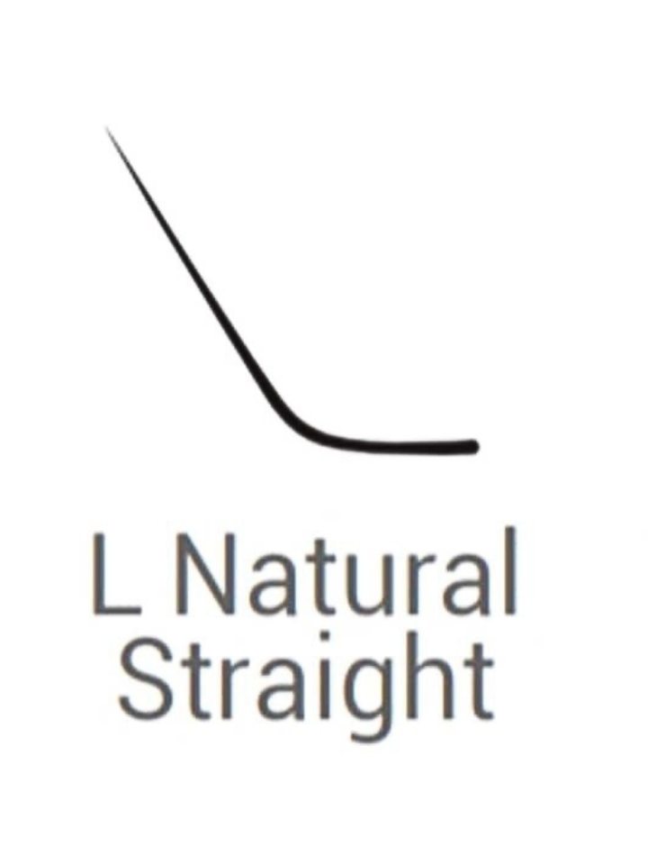 Καμπύλη L Natural Straight για extensions βλεφαρίδων με έντονη βάση και ίσιο τελείωμα