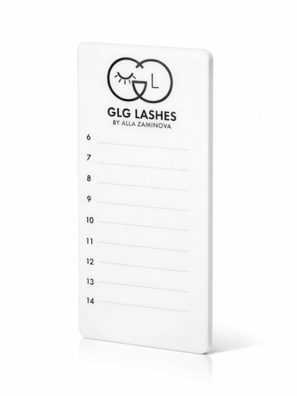 Παλέτα βλεφαρίδων GLG Lashes για οργάνωση μηκών extensions