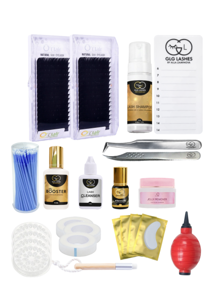 Επαγγελματικό σετ volume extensions βλεφαρίδων GLG Lashes
