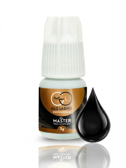 Επαγγελματική κόλλα βλεφαρίδων Master με ελεγχόμενη ταχύτητα (1-1,5 sec.) για ακρίβεια GLG Lashes