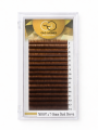 Καφέ βλεφαρίδες extensions GLG Lashes για φυσικό αποτέλεσμα και απαλό βλέμμα