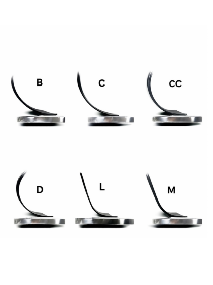 Καμπύλης βλεφαρίδων GLG Lashes B C CC D M L για επιλογή extensions