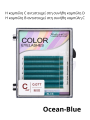 Βλεφαρίδες extensions ocean blue GLG Lashes